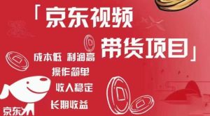 京东视频带货项目+图文带货种草，成本低，利润高，操作简单收入稳定-升阶有道