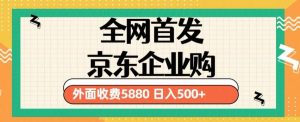 3月最新京东企业购教程，小白可做单人日利润500+撸货项目（仅揭秘）-升阶有道