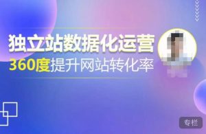 独立站数据化运营,360度提升网站转化率,亿级独立站大卖,带你用数据说话,提升转化率超过4%-升阶有道