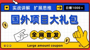 最新国外项目大礼包,包涵十几种国外撸美金项目,新手和小白们闭眼冲就可以了【项目实战教程+项目网址】-升阶有道