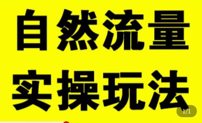 拼多多自然流量天花板，拼多多自然流的实操玩法，自然流量是怎么来的，如何开车带来自然流等知识-升阶有道