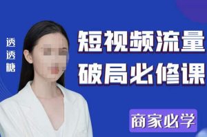 2023最新透糖短视频流量破局必修课——商家必学-升阶有道