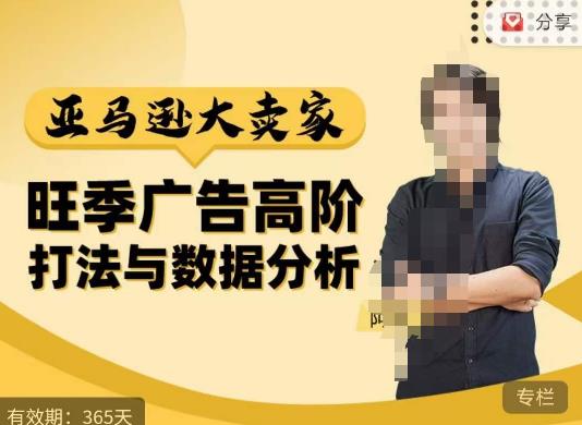 阿甘·亚马逊大卖家广告高阶打法与数据分析，走出传统广告误区；揭秘大卖惯用打法；数据驱动广告决策-升阶有道