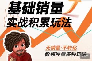 内功丨淘系基础销量实战积累玩法,无销量·不转化,教你冲量多种玩法-升阶有道