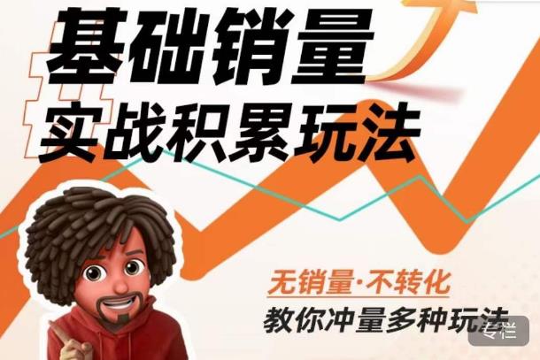 内功丨淘系基础销量实战积累玩法，无销量·不转化，教你冲量多种玩法-升阶有道