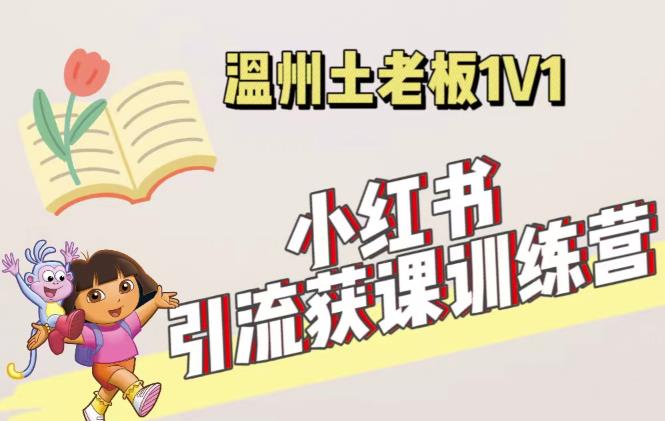 小红书1对1引流获客训练营：账号、内容、引流、成交（价值3999元）-升阶有道