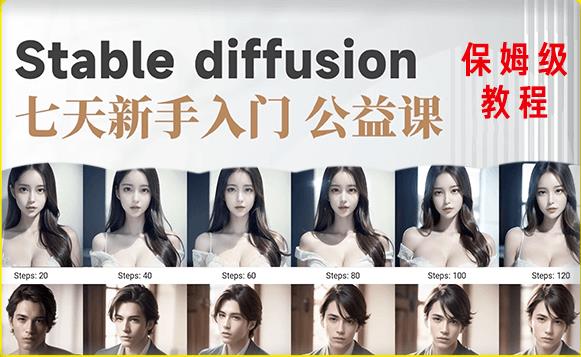 【AI训练营】全网第一个系统的stable diffusion基础课，新手入门必看-升阶有道