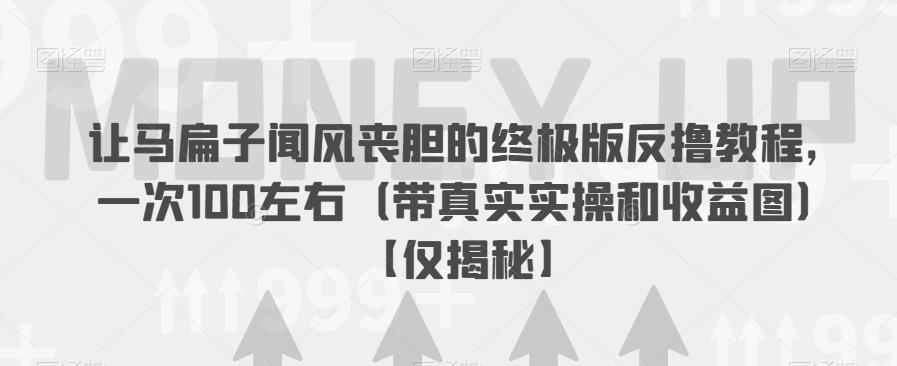 让马扁子闻风丧胆的终极版反撸教程，一次100左右（带真实实操和收益图）【仅揭秘】-升阶有道