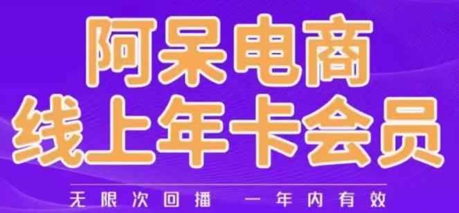 阿呆电商线上年会员，阿呆电商干货分享（更新中）-升阶有道