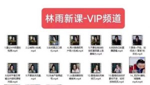 林雨新课VIP频道，玩赚私域/朋友圈/社群-升阶有道