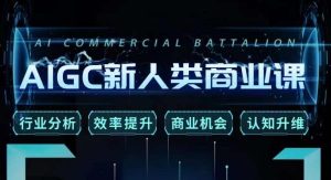 张诗童·AIGC新人类商业课,行业分析/效率提升/商业机会/认知升维-升阶有道