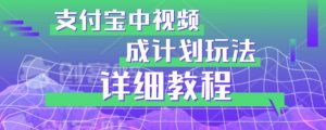 避坑玩法:支付宝中视频分成计划玩法实操详解【揭秘】-升阶有道