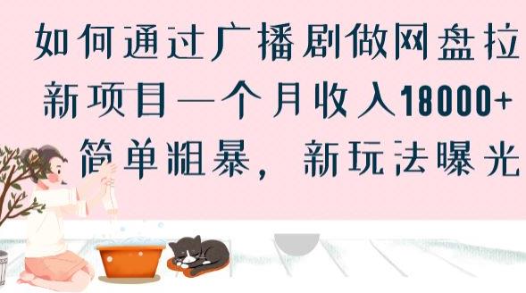 如何通过广播剧做网盘拉新项目一个月收入18000+，简单粗暴，新玩法曝光【揭秘】-升阶有道