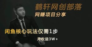 闲鱼核心玩法不卖货也能1年变现20W,玩法简单-升阶有道