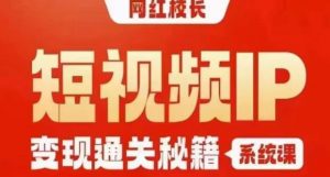 网红校长短视频IP变现通关秘籍｜系统课，产品篇，短视频篇，商业篇，私域篇，直播篇-升阶有道