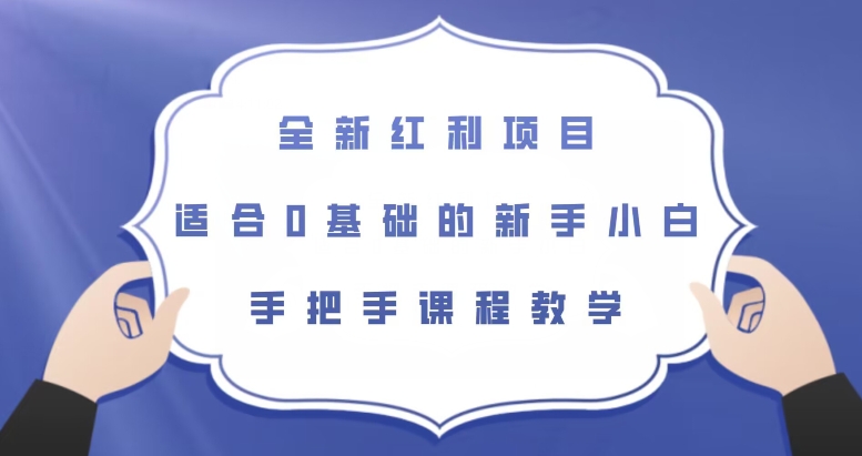 全新红利项目，适合0基础的新手小白，手把手课程教学【揭秘】-升阶有道