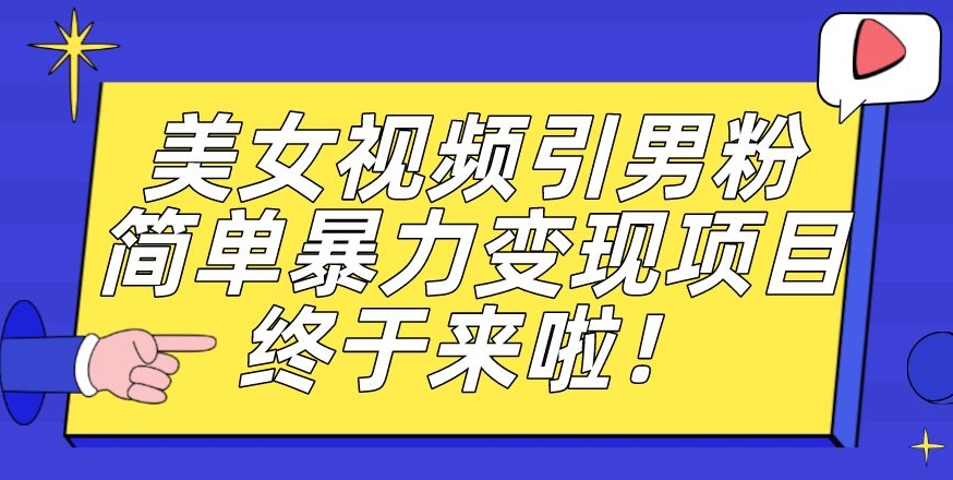 价值3980的男粉暴力引流变现项目，一部手机简单操作，新手小白轻松上手，每日收益500+【揭秘】-升阶有道