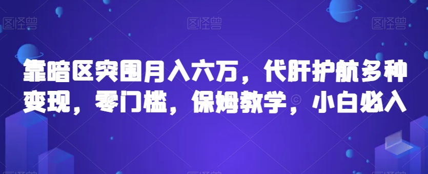 靠暗区突围月入六万，代肝护航多种变现，零门槛，保姆教学，小白必入【揭秘】-升阶有道