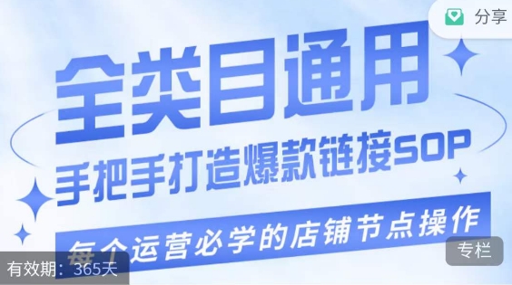 单品爆款打造实操运营，单品爆款从“0”-“1”手把手演练运营步骤-升阶有道
