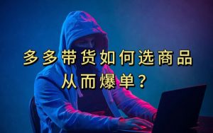 多多视频带货选什么商品链接才能爆单,10分钟教会你,爆单不是浮云【揭秘】-升阶有道