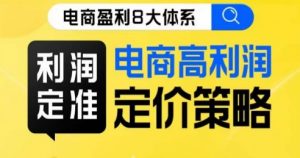 8大体系利润篇·利润定准电商高利润定价策略线上课-升阶有道