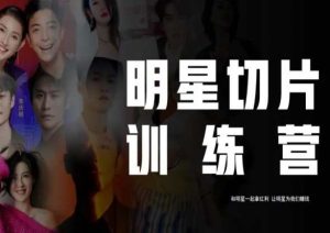 王子·明星切片线上训练营（2023），和明星一起拿红利，让明星为我们赚钱-升阶有道