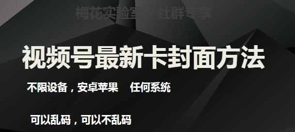 梅花实验室社群最新卡封面玩法3.0，不限设备，安卓苹果任何系统-升阶有道