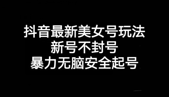 抖音最新美女号玩法，新号不封号，暴力无脑安全起号【揭秘】-升阶有道