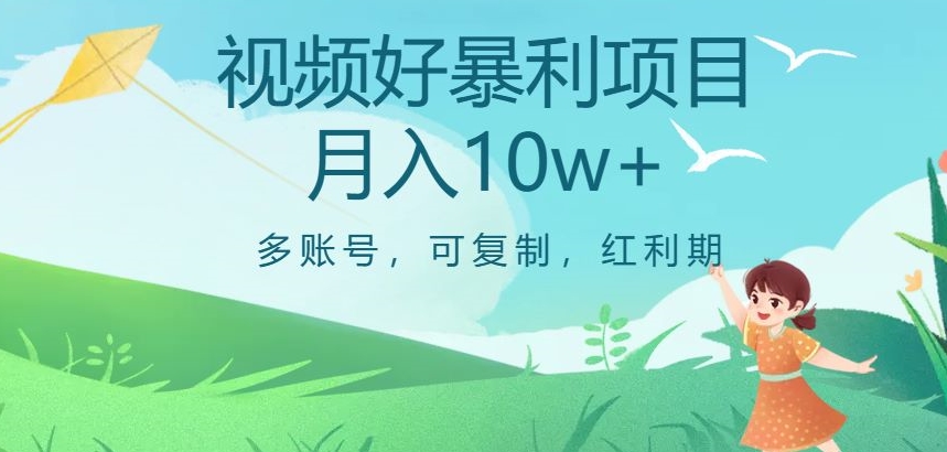 视频号暴利项目，多账号，可复制，红利期，月入10w+【揭秘】-升阶有道