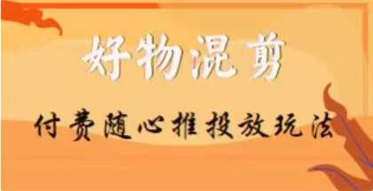 【万三】好物混剪付费随心推投放玩法，随心投放小课抖音教程-升阶有道