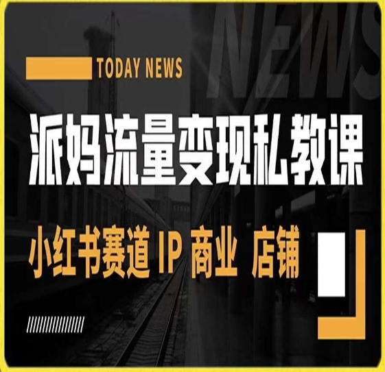 派妈流量变现私教课，小红书赛道IP  商业  店铺 -升阶有道