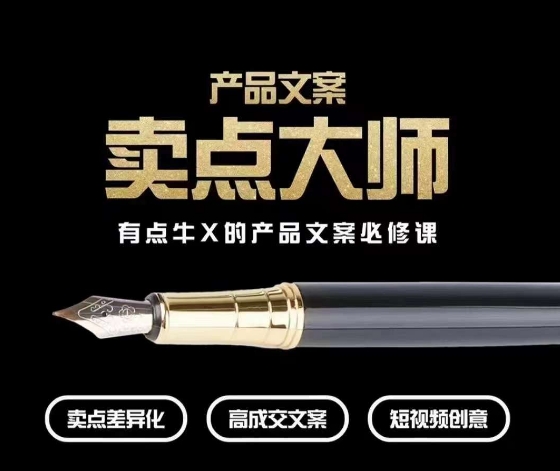 产品文案【卖点大师】高转化电商，有点牛X的产品文案必修课-升阶有道