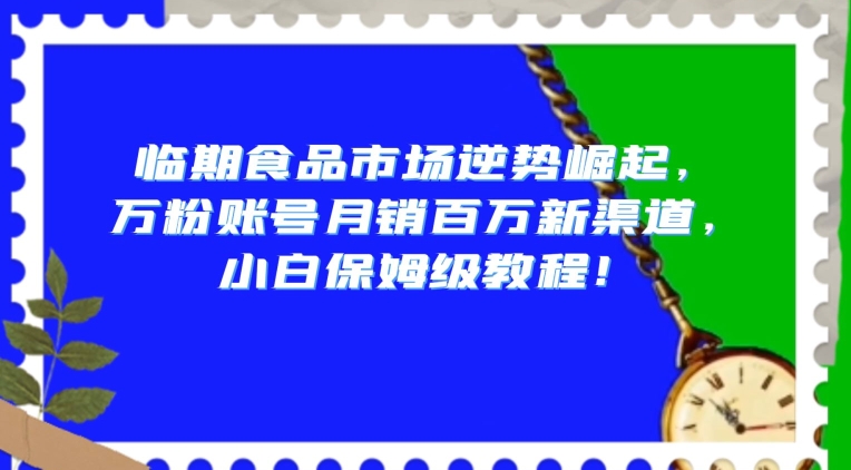 临期食品市场逆势崛起，万粉账号月销百万新渠道，小白保姆级教程【揭秘】-升阶有道