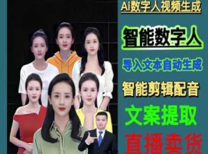 伍老师Ai数字人快速剪辑制作以及变现视频课-升阶有道