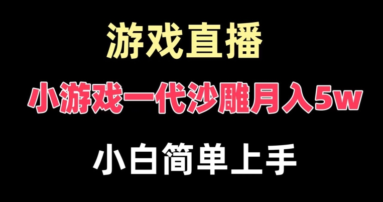 玩小游戏一代沙雕月入5w，爆裂变现，快速拿结果，高级保姆式教学【揭秘】-升阶有道
