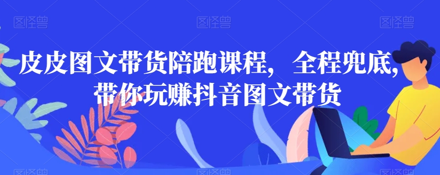 皮皮图文带货陪跑课程，全程兜底，带你玩赚抖音图文带货-升阶有道