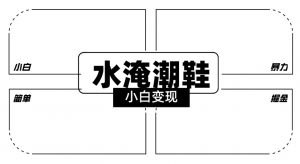 2024全新冷门水淹潮鞋无人直播玩法，小白也能轻松上手，打爆私域流量，轻松实现变现【揭秘】-升阶有道