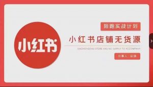 安琪-小红书店铺无货源实战,开店到售后全流程操作-升阶有道