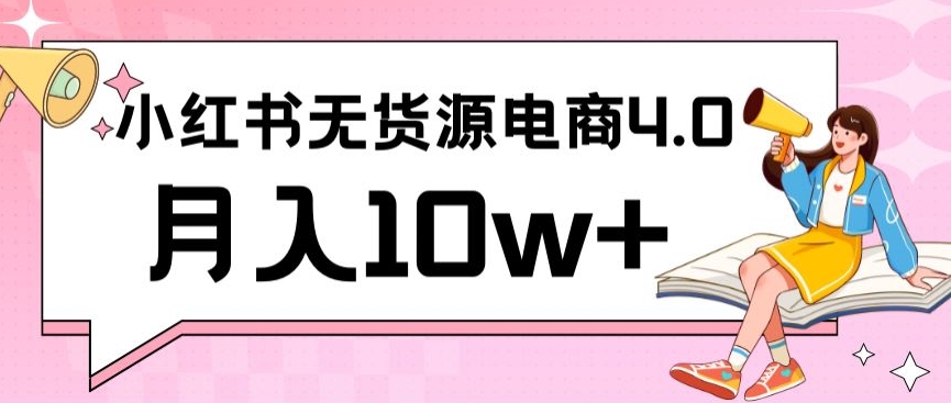 小红书新电商实战，无货源实操从0到1月入10w+联合抖音放大收益【揭秘】-升阶有道