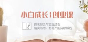 小白成长创业课:追求理论与实践结合,踏实落地,有尊严的持续赚钱-42节-升阶有道