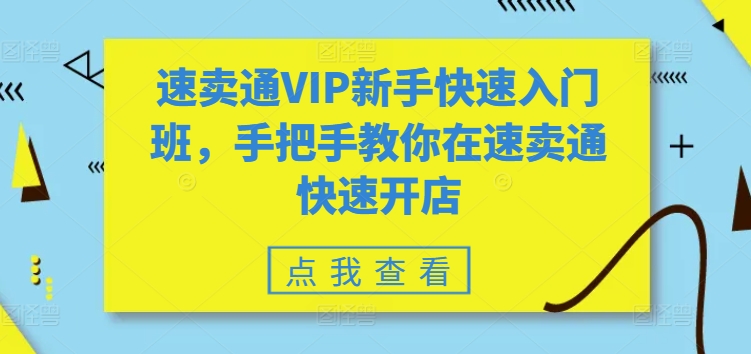 速卖通VIP新手快速入门班，手把手教你在速卖通快速开店-升阶有道