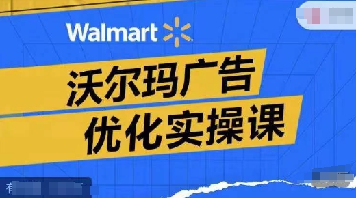沃尔玛广告优化实操课，广告报告实操讲解，广告如何提高转化和ROAS等-升阶有道