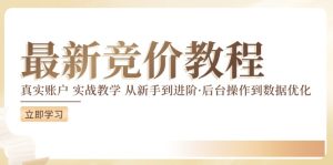 竞价教程：真实账户 实战教学 从新手到进阶·后台操作到数据优化-升阶有道