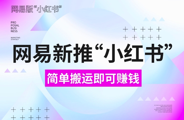网易官方新推“小红书”，搬运即有收益，新手小白千万别错过(附详细教程)【揭秘】-升阶有道
