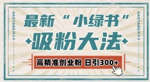 最新自动化“吸粉术”,小绿书激活私域流量,每日轻松吸引300+高质精准粉!-升阶有道