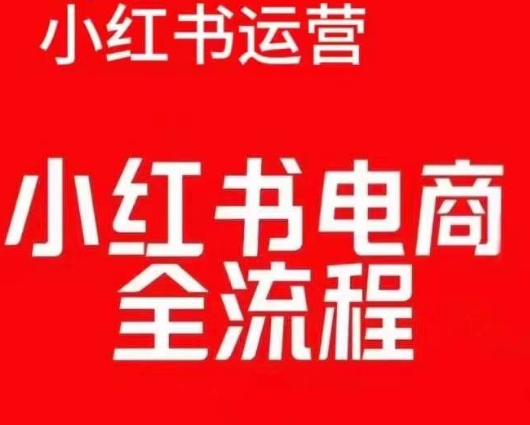 红薯电商实操课，小红书电商全流程-升阶有道