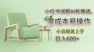 小红书减肥AI新赛道，零成本易操作，日入多张，小白轻松上手【揭秘】-升阶有道