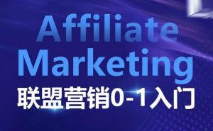 Affiliate Marketing联盟营销0-1入门,联盟营销基本逻辑 联盟平台逻辑及联盟客逻辑全面详解-升阶有道