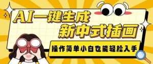 AI一键生成新中式插画, 操作简单,小白也能轻松入手-升阶有道