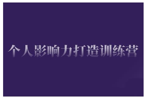 个人影响力打造训练营，掌握公域引流、私域运营、产品定位等核心技能，实现从0到1的个人IP蜕变-升阶有道